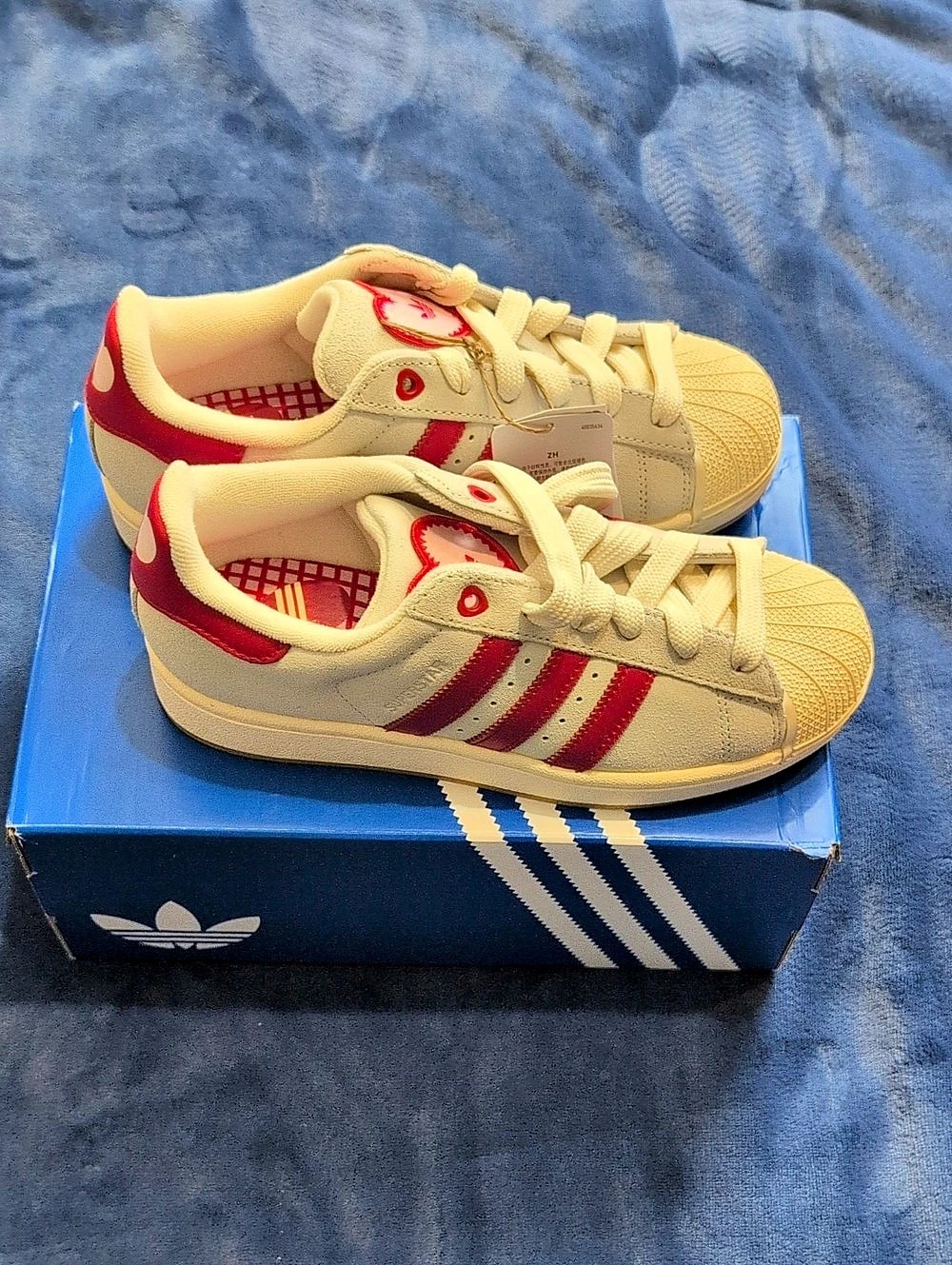 adidas Campus 00s Sneakers Cream & Red US 6.5 Women